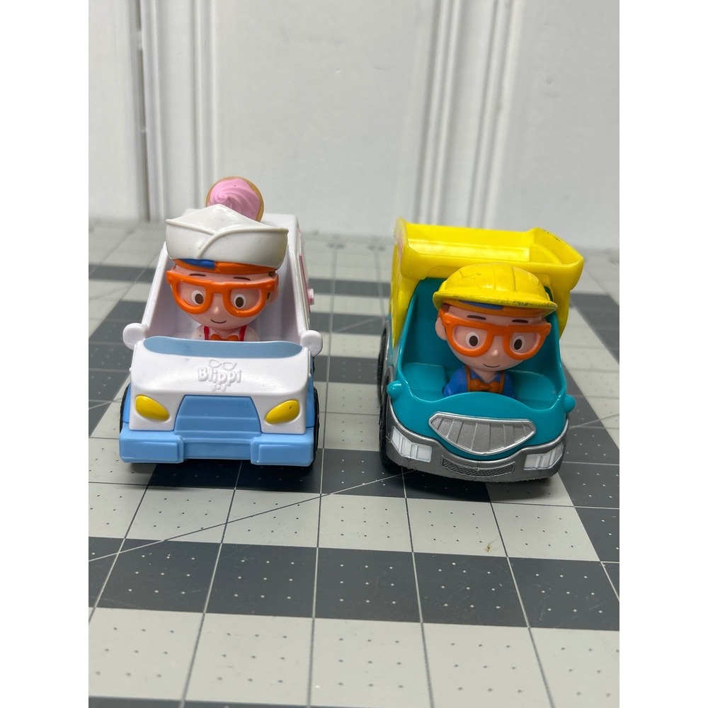 Blippi Toy Vehicles Ice Cream Truck 2020 and Dump Truck 2019 Lot of 2